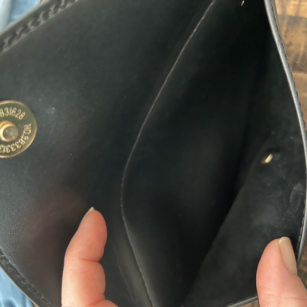 Black and Brown Monogram Clutch - Picture 8 of 8